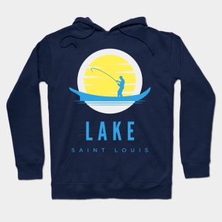 Lake Saint Louis Fishing in the Sun Hoodie